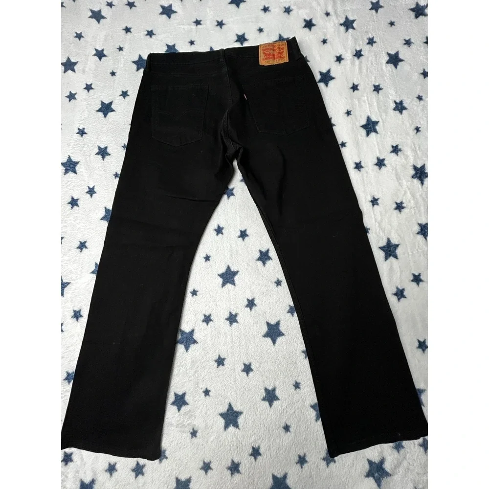 Levis 514 Jeans Mens 36x30 Black Straight Fit Stretch Denim Casual Pants
